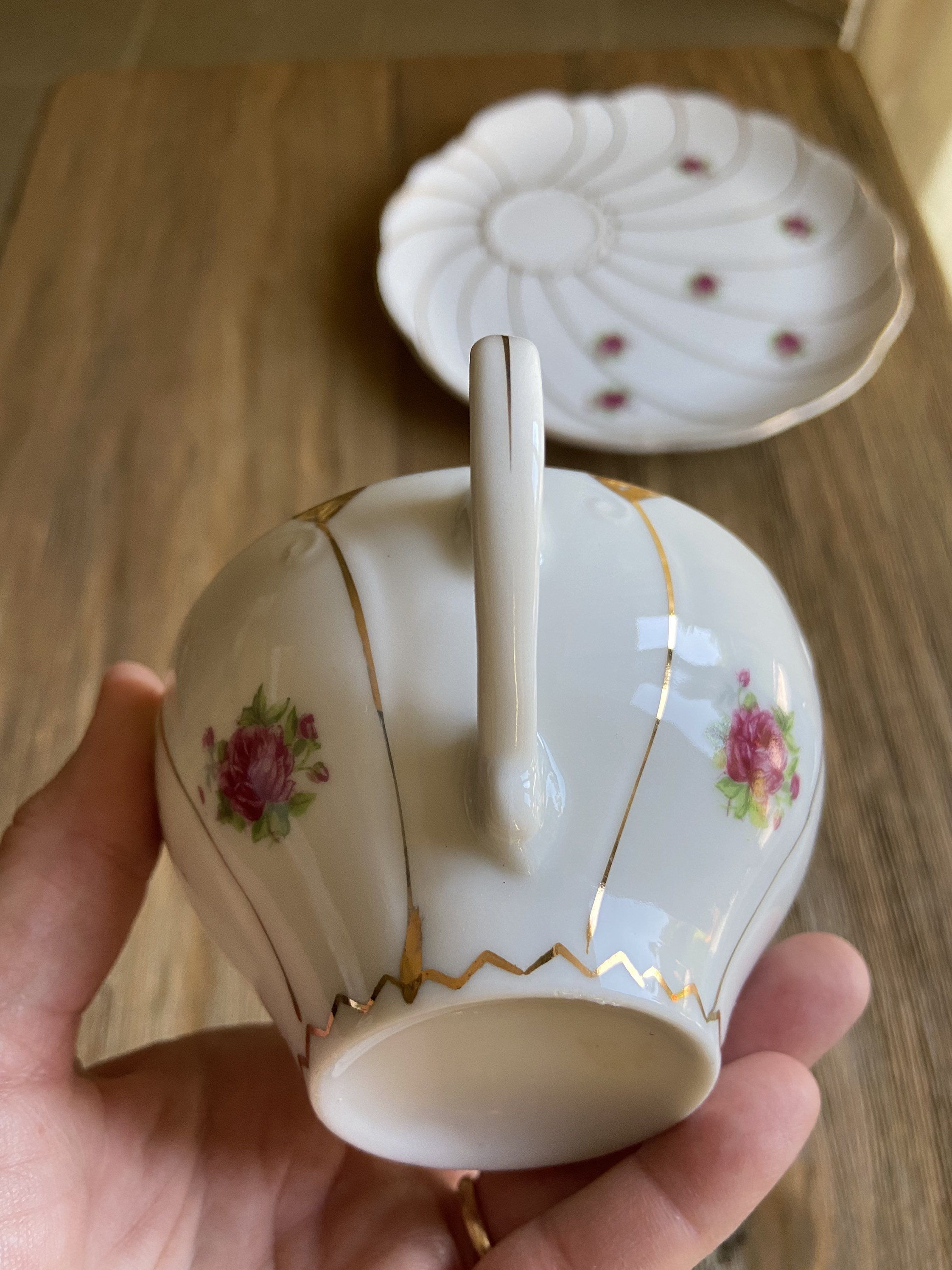 Vintage Tea Cup With Snack Plate Etsy