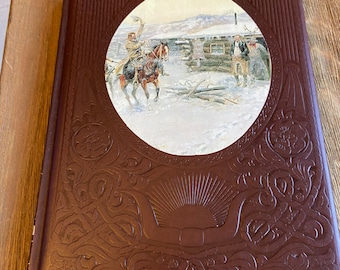 Vintage Time Life The Ranchers leather book