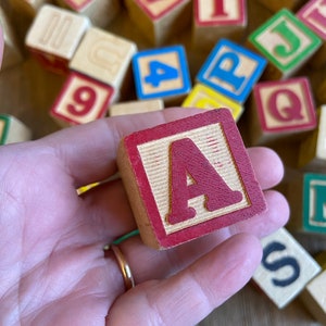 Vintage wooden cubes
