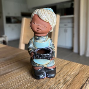 Vintage Stoneware Japan Little Girl figurine