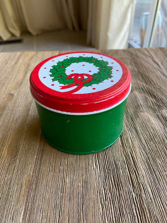 Vintage Lillian Vernon Christmas Coasters With Tin Etsy