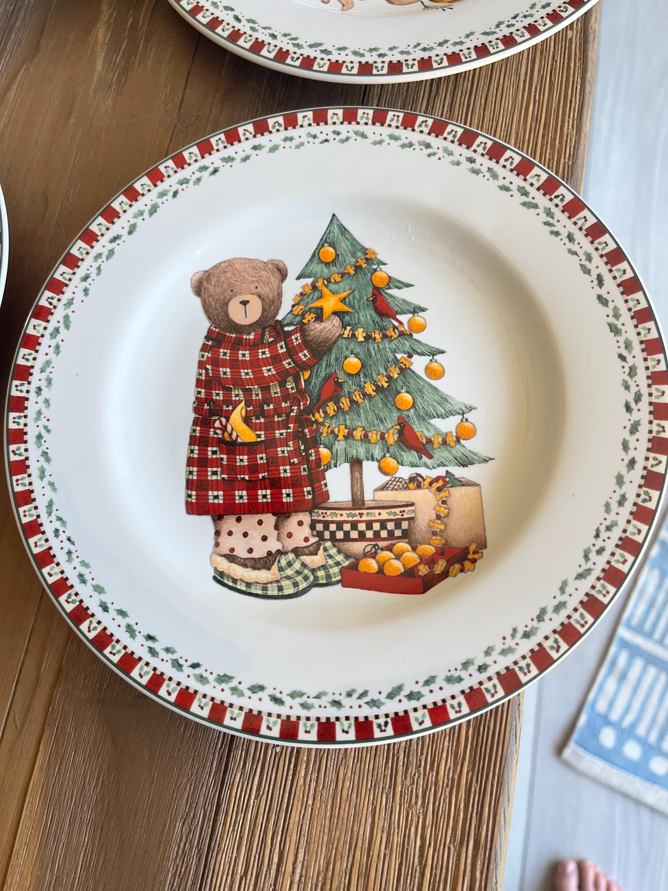 Sakura Christmas Plates - Etsy