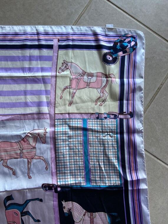 Polyester horse theme scarf - image 5