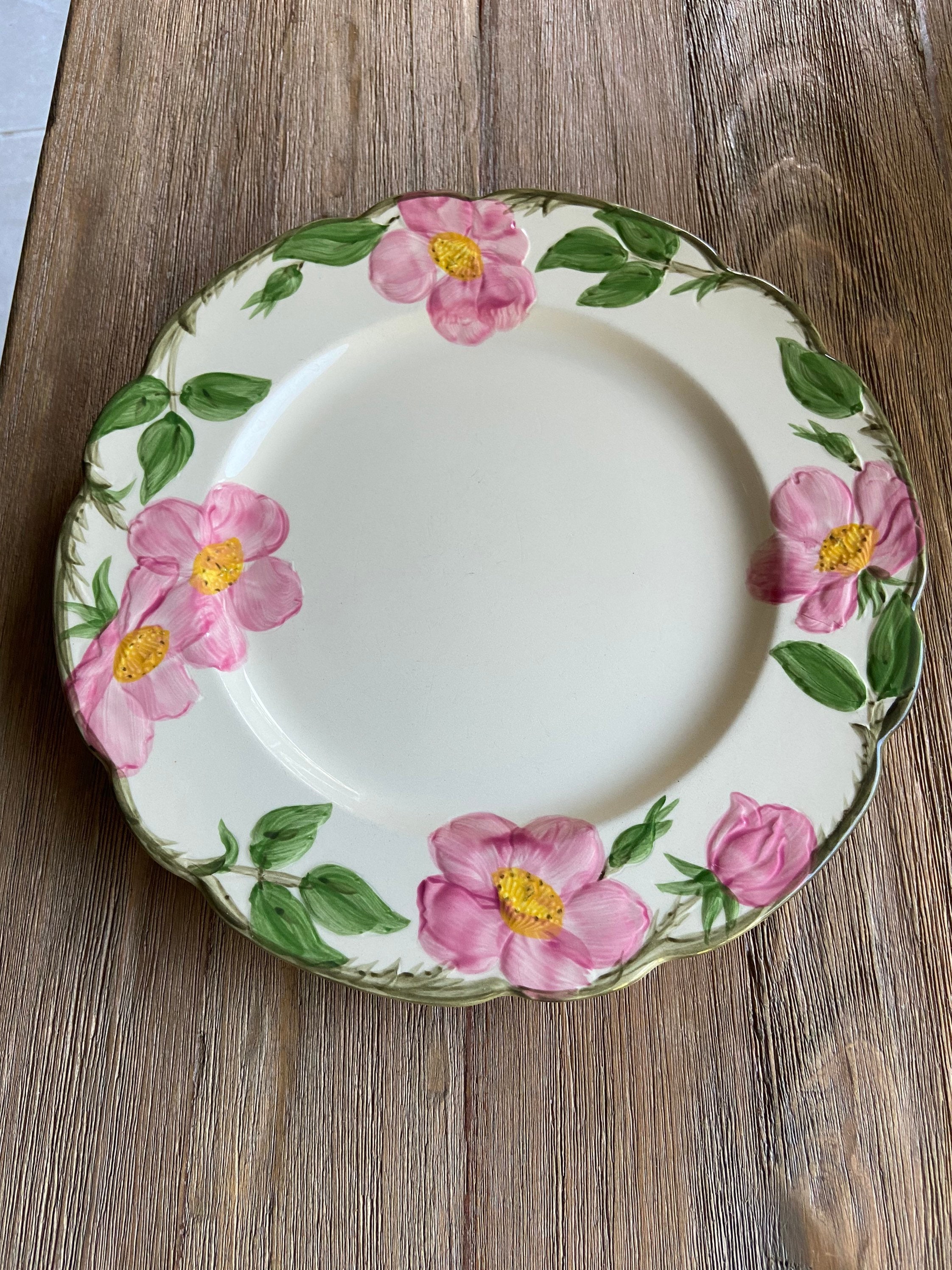 Vintage Franciscan rose dinner plate Etsy