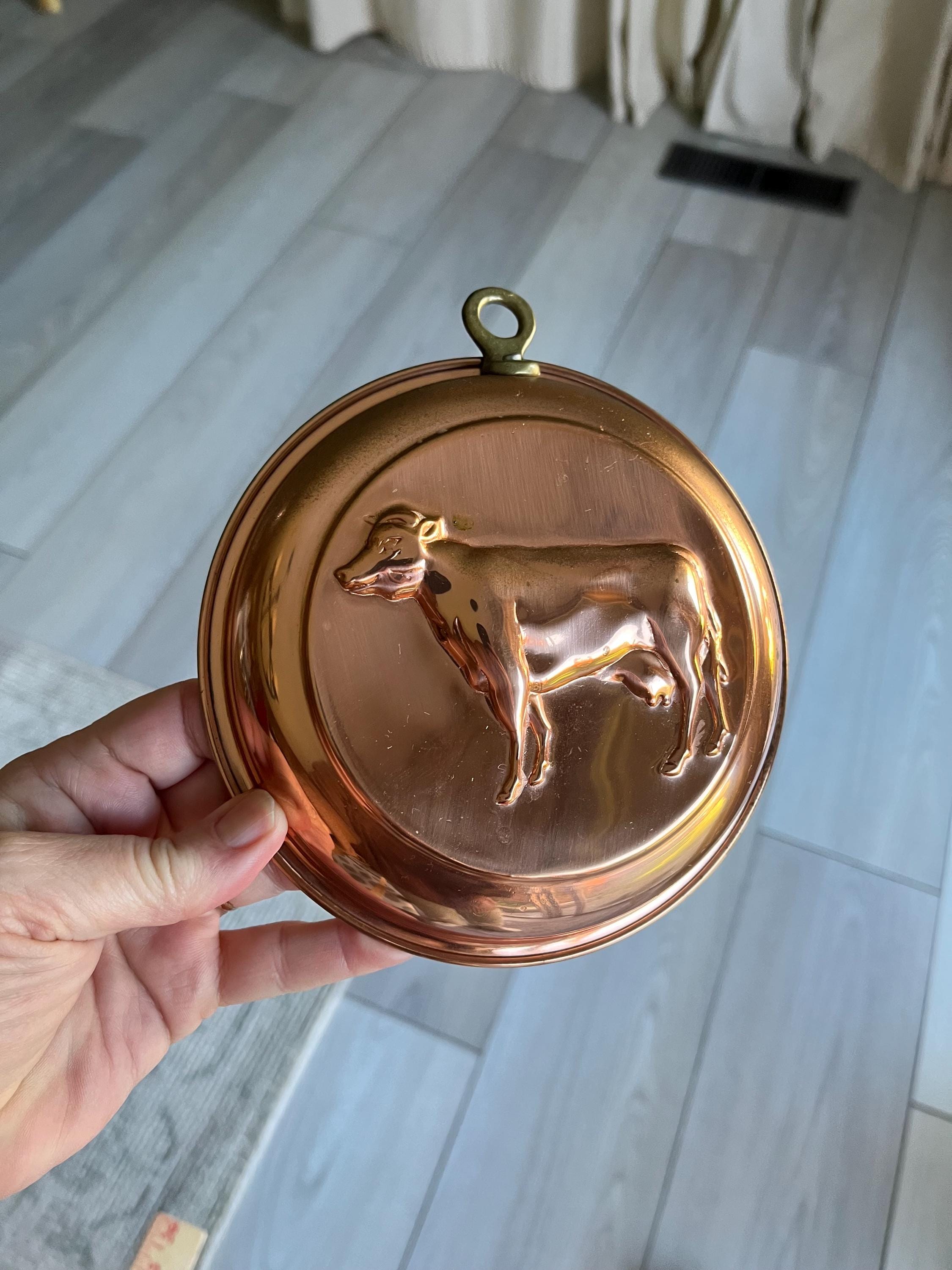 Vintage Copper Cow Mold Wall Decor - Etsy