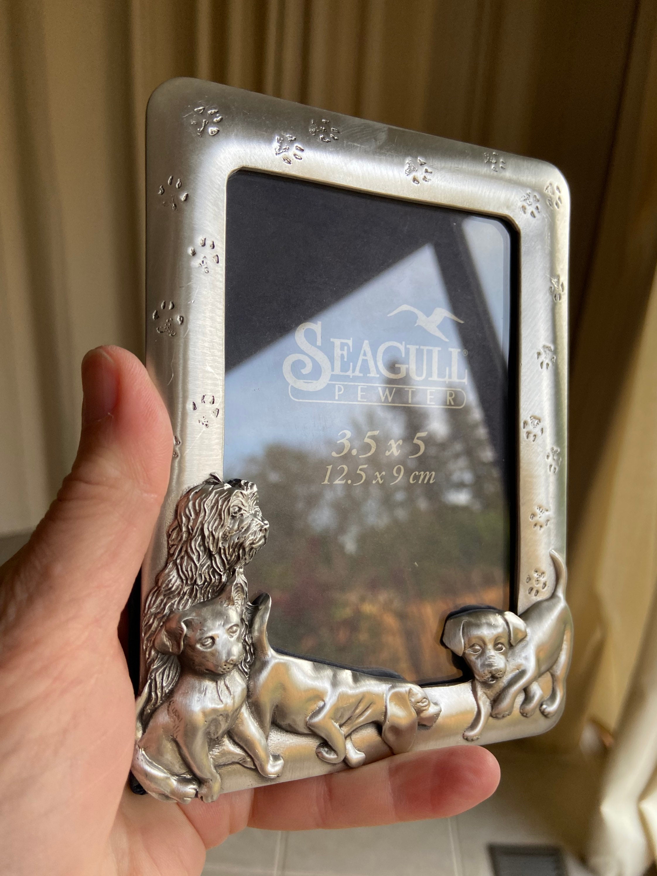 Vintage Seagull Pewter Picture Frame (dogs) - Etsy