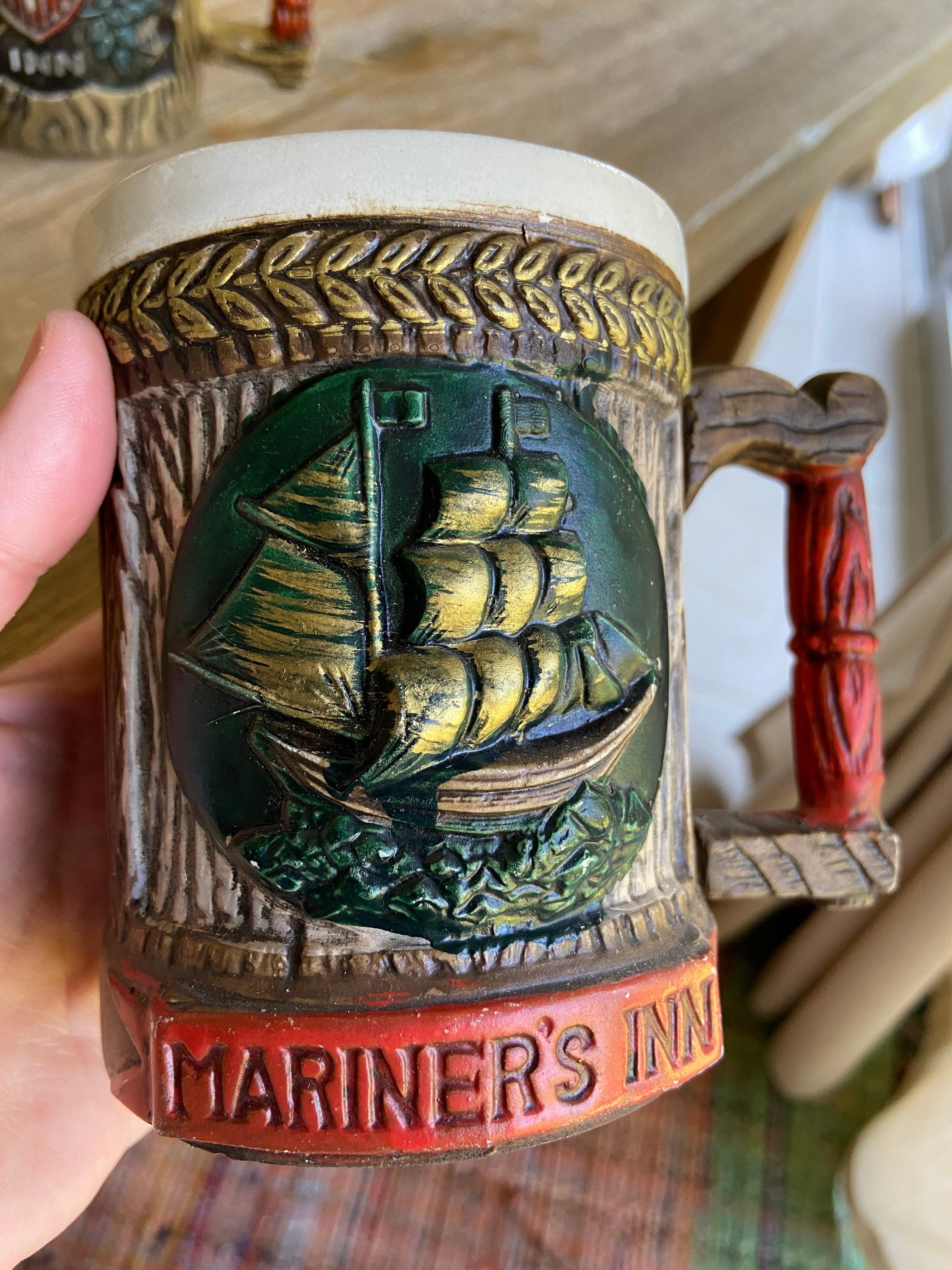 Vintage ceramic beer steins Etsy