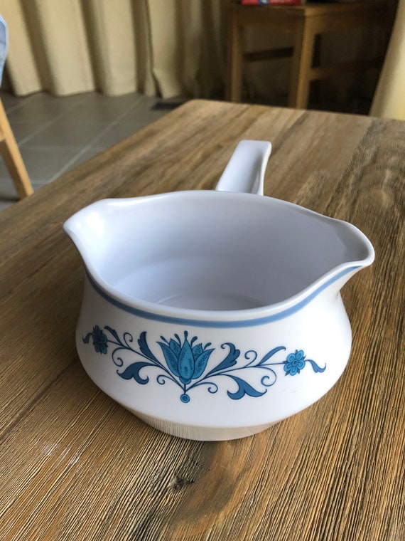 Vintage Noritake Progression Blue Haven gravy boat Etsy