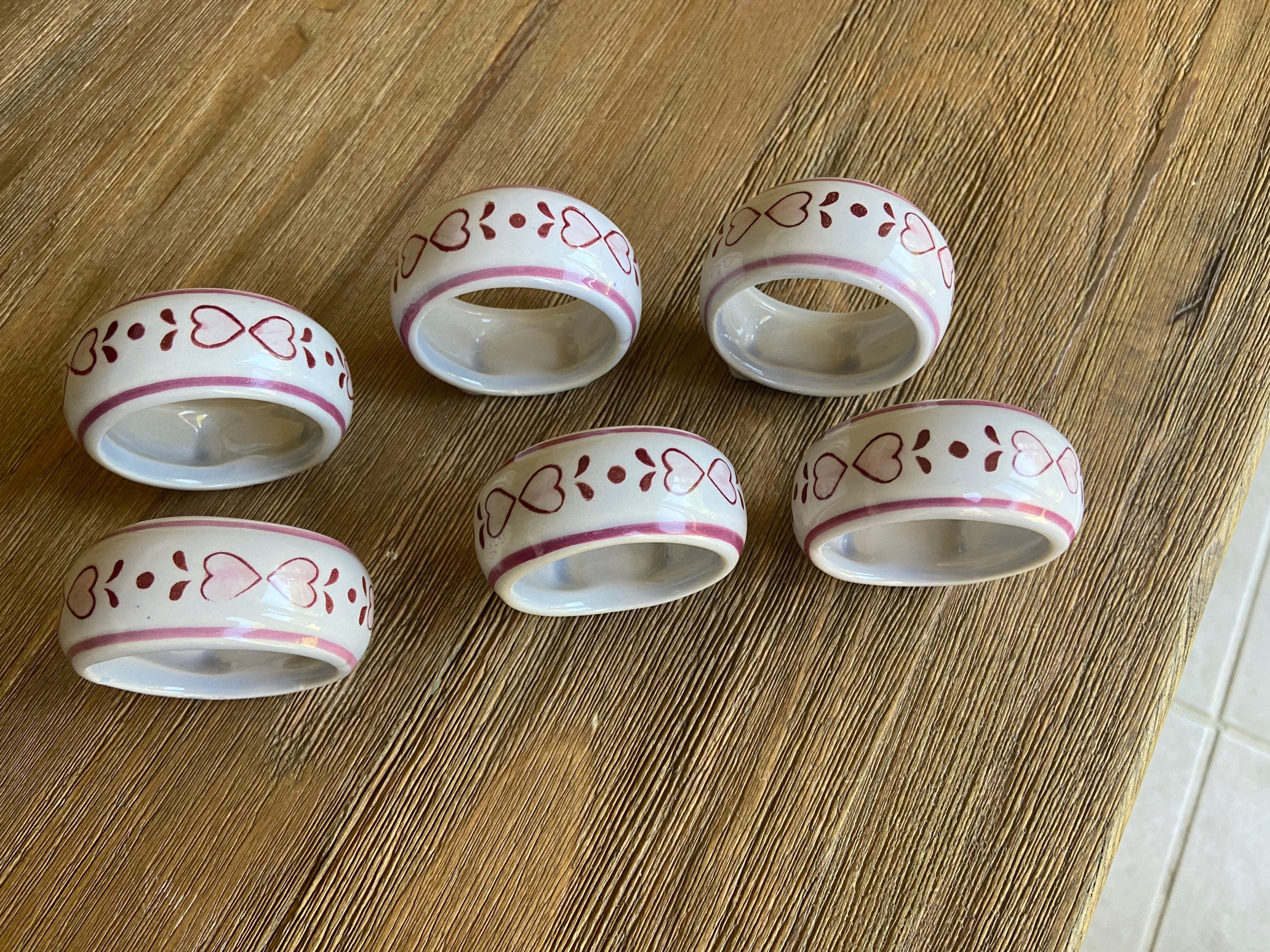 Ceramic napkin rings Etsy
