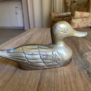 Vintage Solid Brass duck