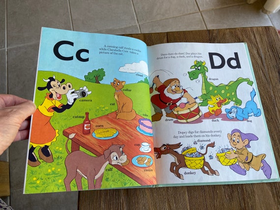 Vintage Disney Alphabet Book - Etsy