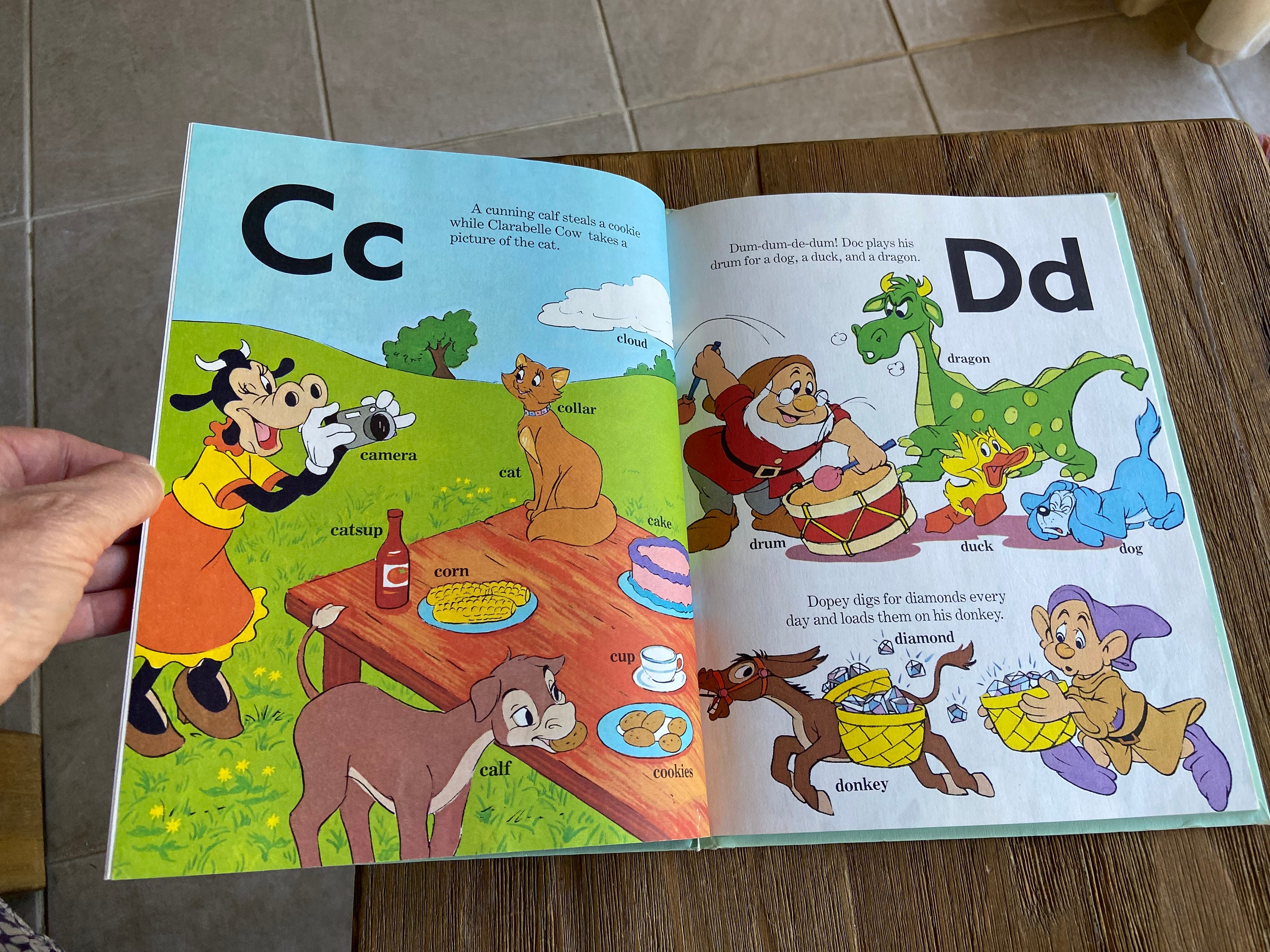 Vintage Disney Alphabet Book - Etsy