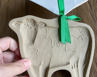 Vintage Brown Bag cow cookie/shortbread mold