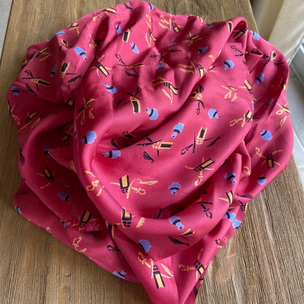 Vintage Silk Fabric Etsy