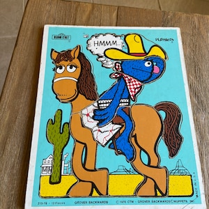 Vintage Sesame Street board puzzle