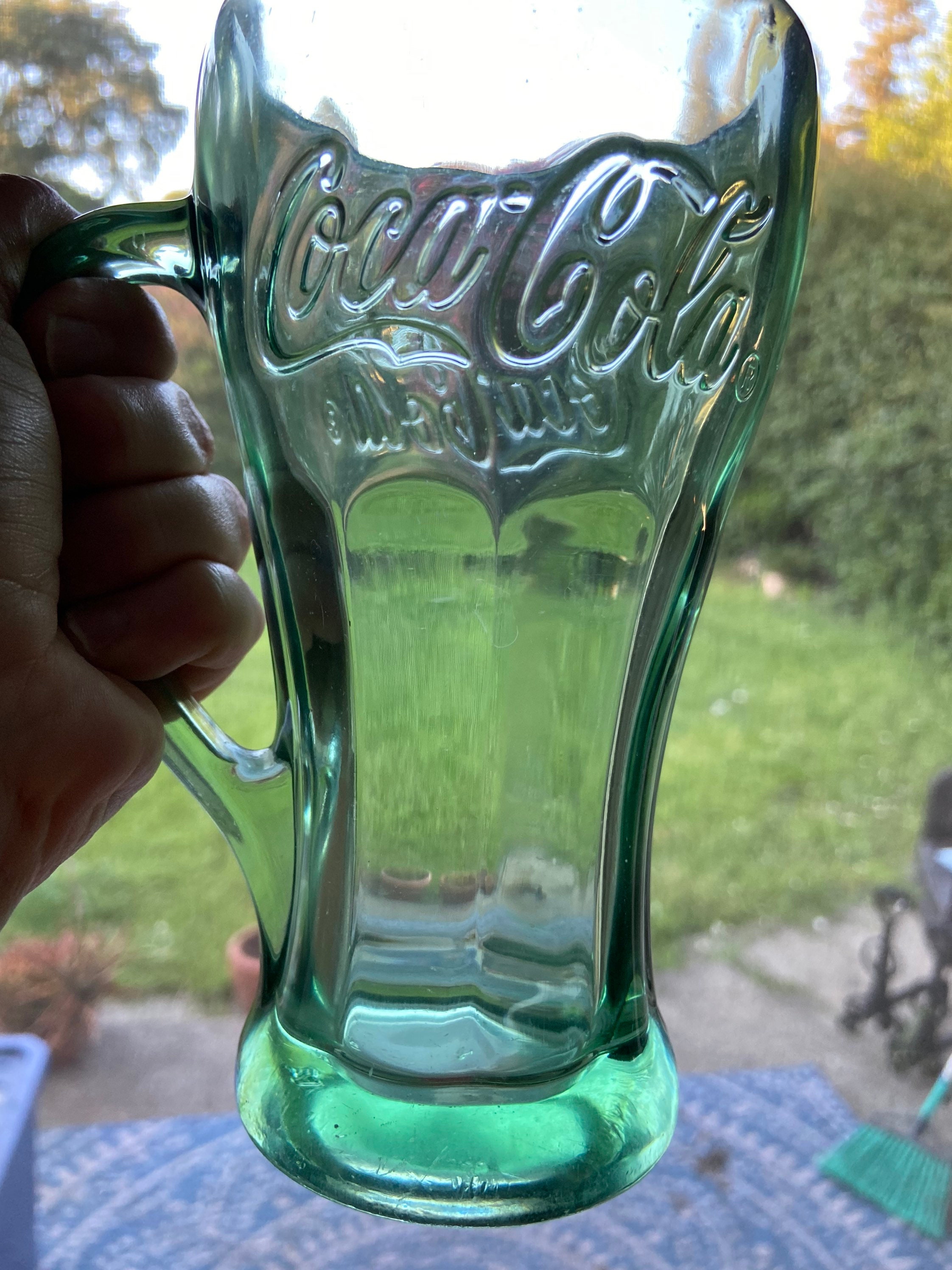 Vintage Libbey Coca Cola glass with handle | Etsy