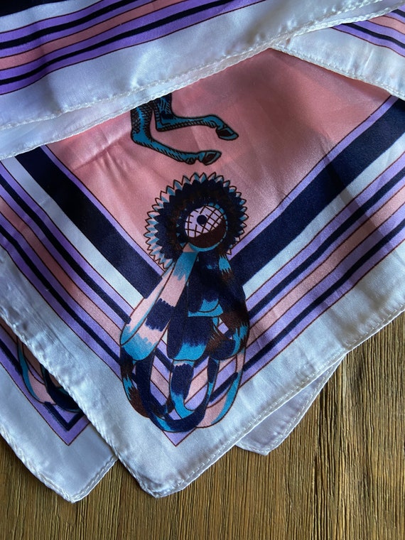 Polyester horse theme scarf - image 8