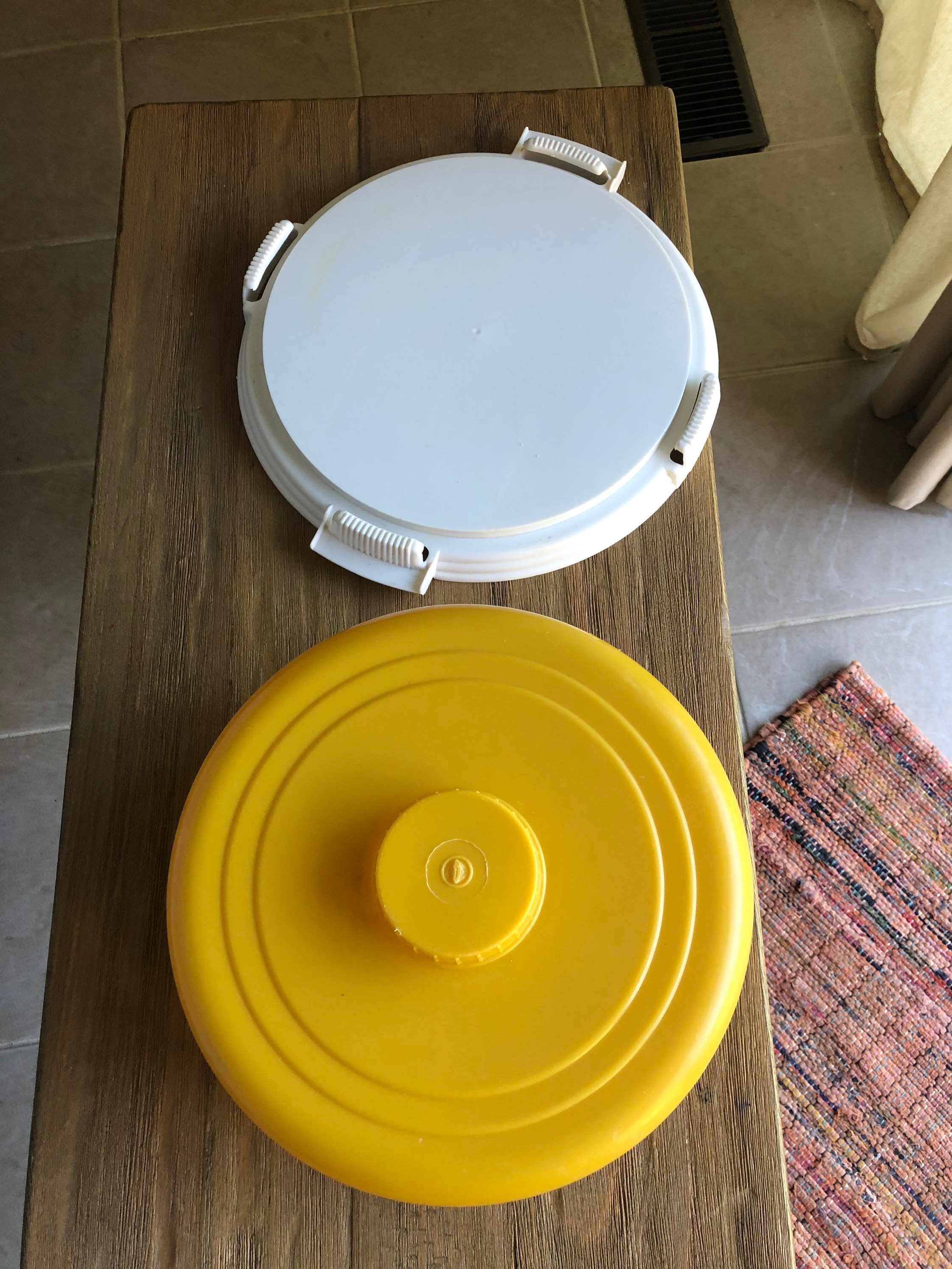 Vintage plastic cake plate with cover Etsy