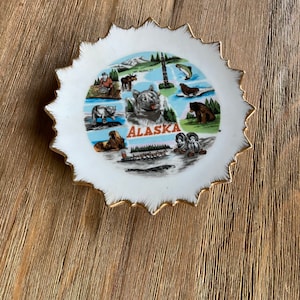 Vintage Alaska decorative plate