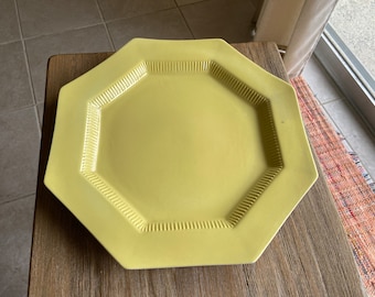 Vintage yellow Independence Ironstone platter