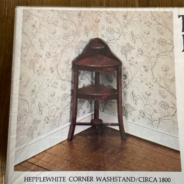 Vintage X Acto The House of Miniatures Hepplewhite corner washstand #40056 (sealed )