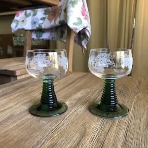 Vintage cordial glasses