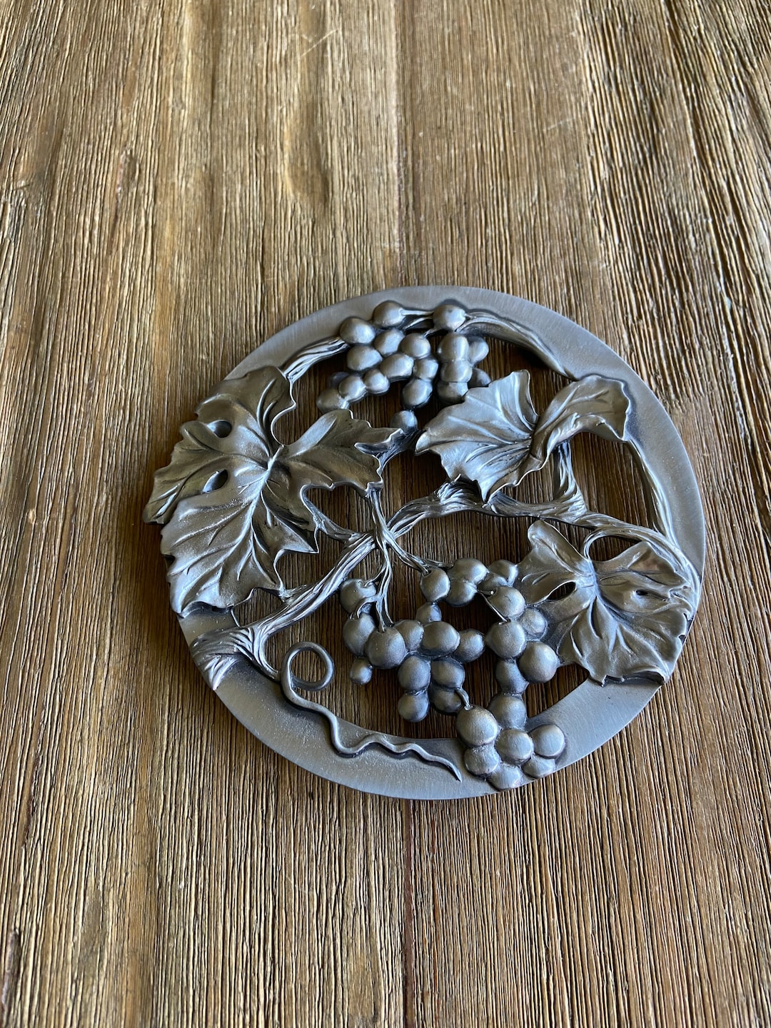 Vintage Seagull Pewter Wine Bottle Coaster Etsy