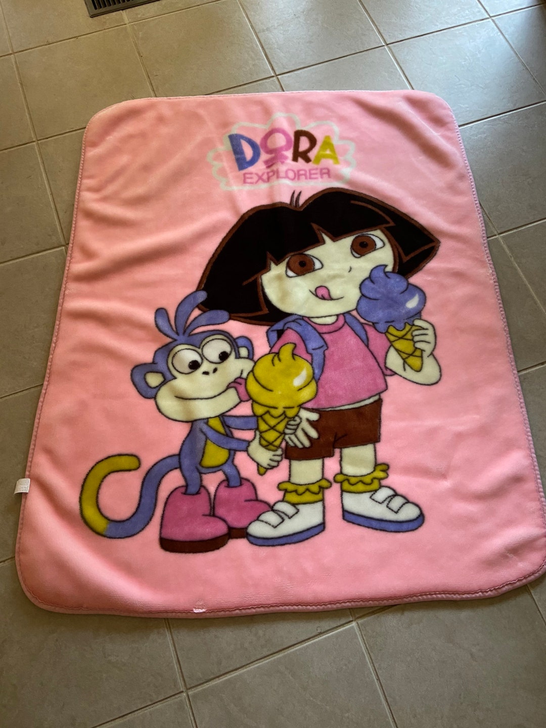 Vintage Dora the Explorer Blanket Etsy