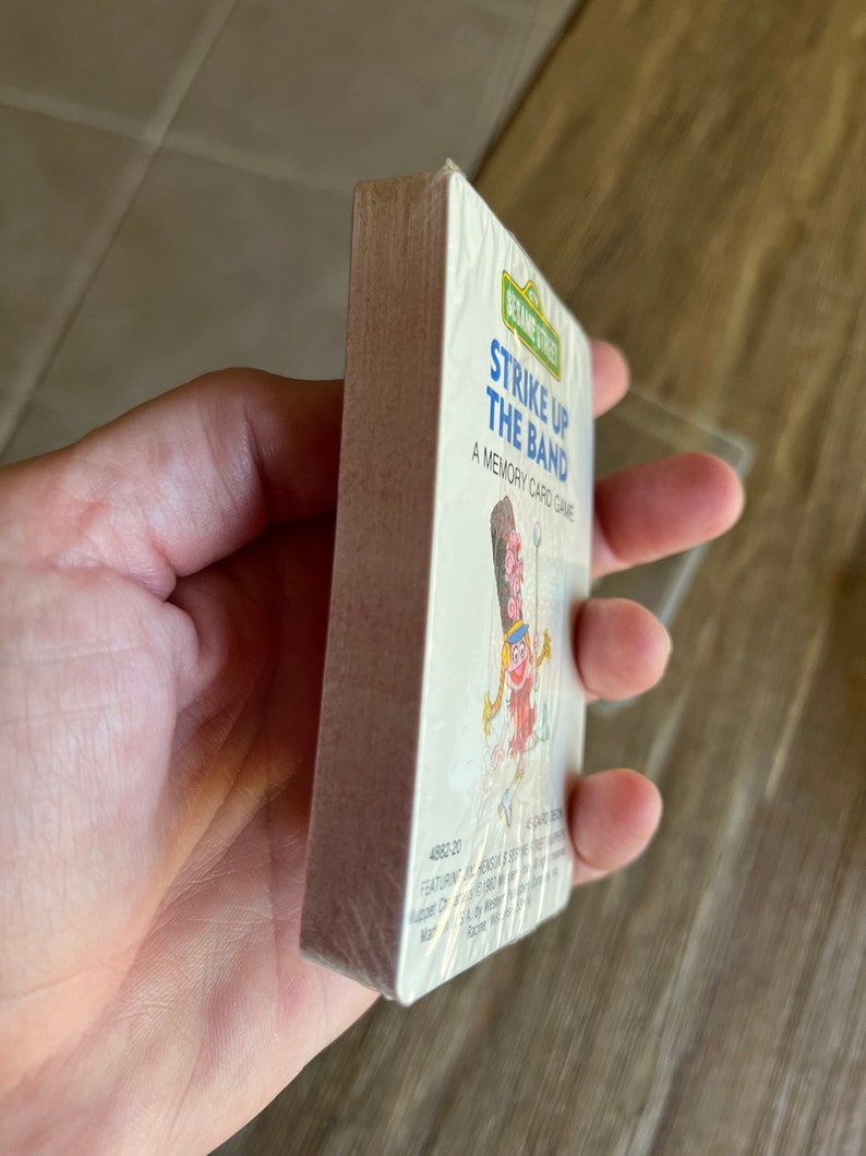 Vintage Sesame Street Strike up the Band sealed card game image 3