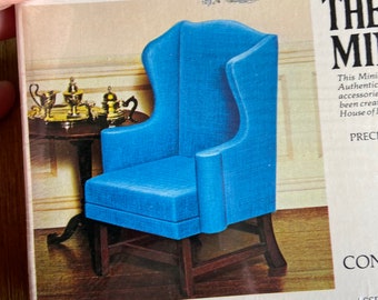 Vintage X Acto The House of Miniatures Chippendale Wing chair #40016 (sealed)