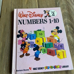 Vintage Disney numbers book
