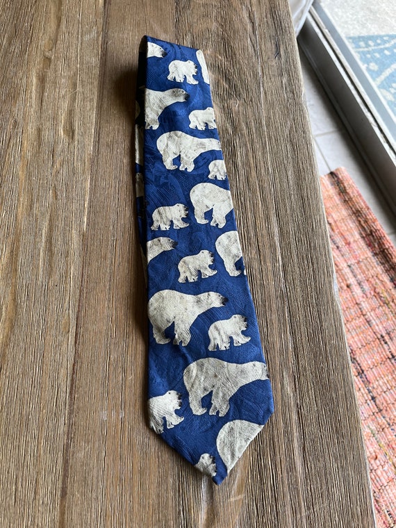 Vintage Polar Bears necktie - image 9