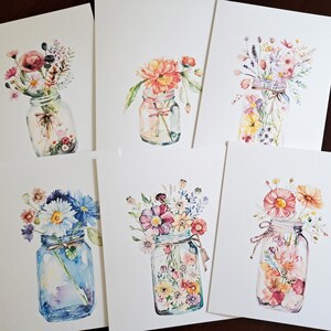 Floral Note Cards, Blank Cards, Birthday Gift for Co Worker