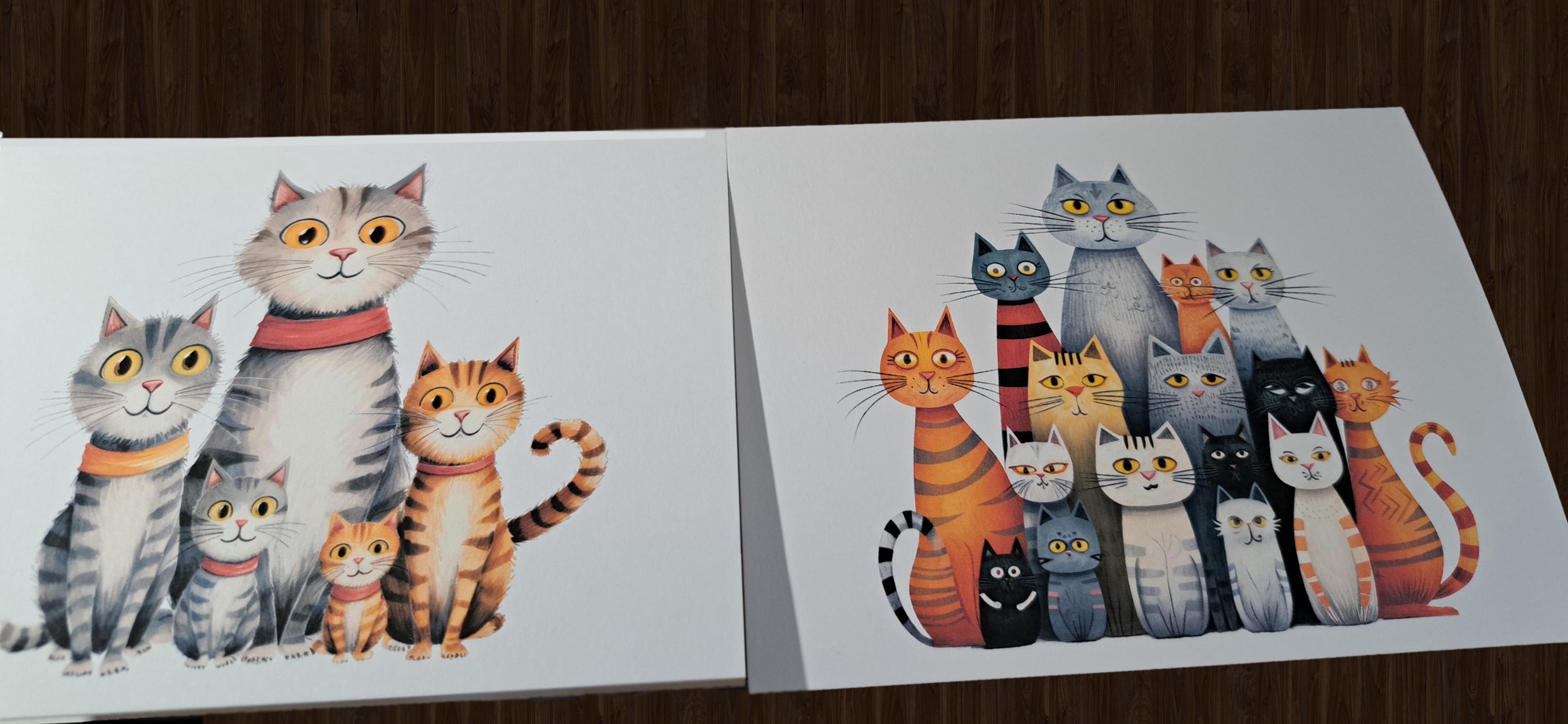 Cat Note Cards, Family Illustrations, Gift for Cat Lover - Etsy