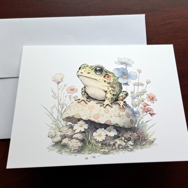 Blank Cards, Toad Note Cards, Birthday Gift for Friend