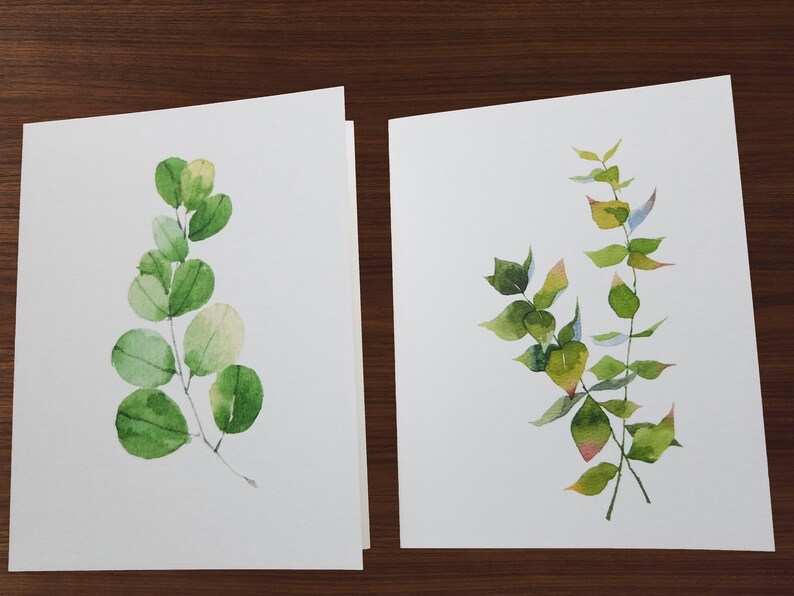 Assorted Botanical Note Cards, Watercolor Cards, Blank Cards, Small Gift for Friend image 4