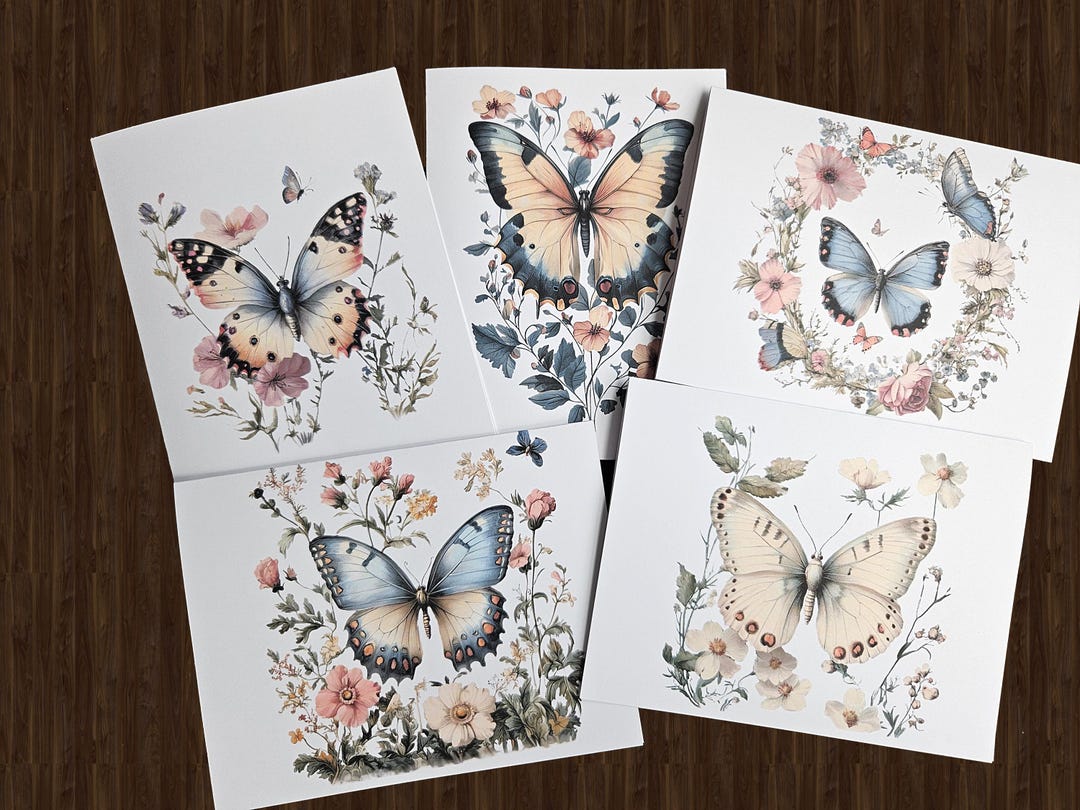 Butterfly Note Cards, Blank Cards With Envelopes, Gift for Sister - Etsy