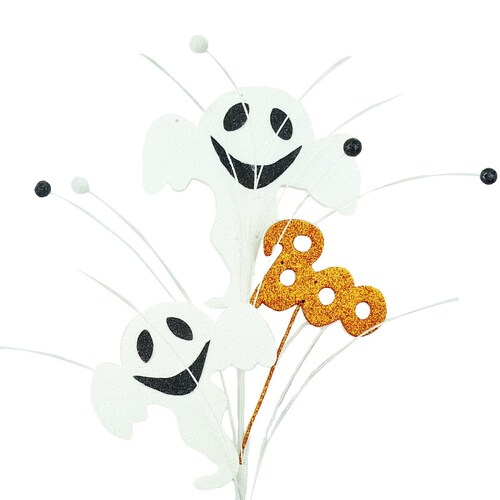 Halloween Ghost Spray Halloween Wreath Embellishment Ghost Etsy