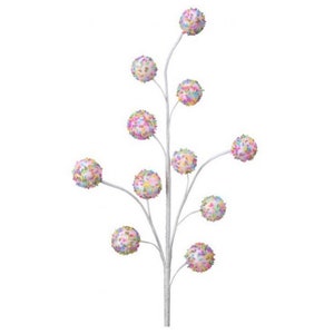 Sprinkles Candy Ball Spray 27", Cake Pop Sprinkles Spray, Christmas Candy Spray, Donut Hole Christmas Spray, Cake Pop Pick, Christmas Pick