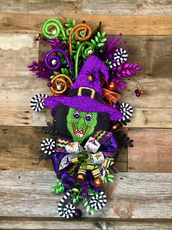 Halloween Wreath Attachment Wreath Kit Witch Wreath Kit Etsy