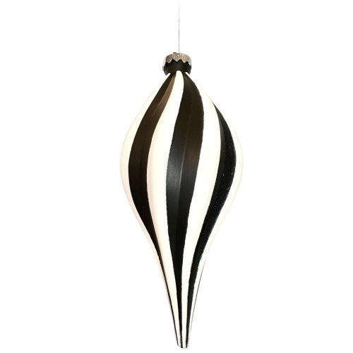 Drop Ornament 8 Black and White Ornament Christmas Etsy