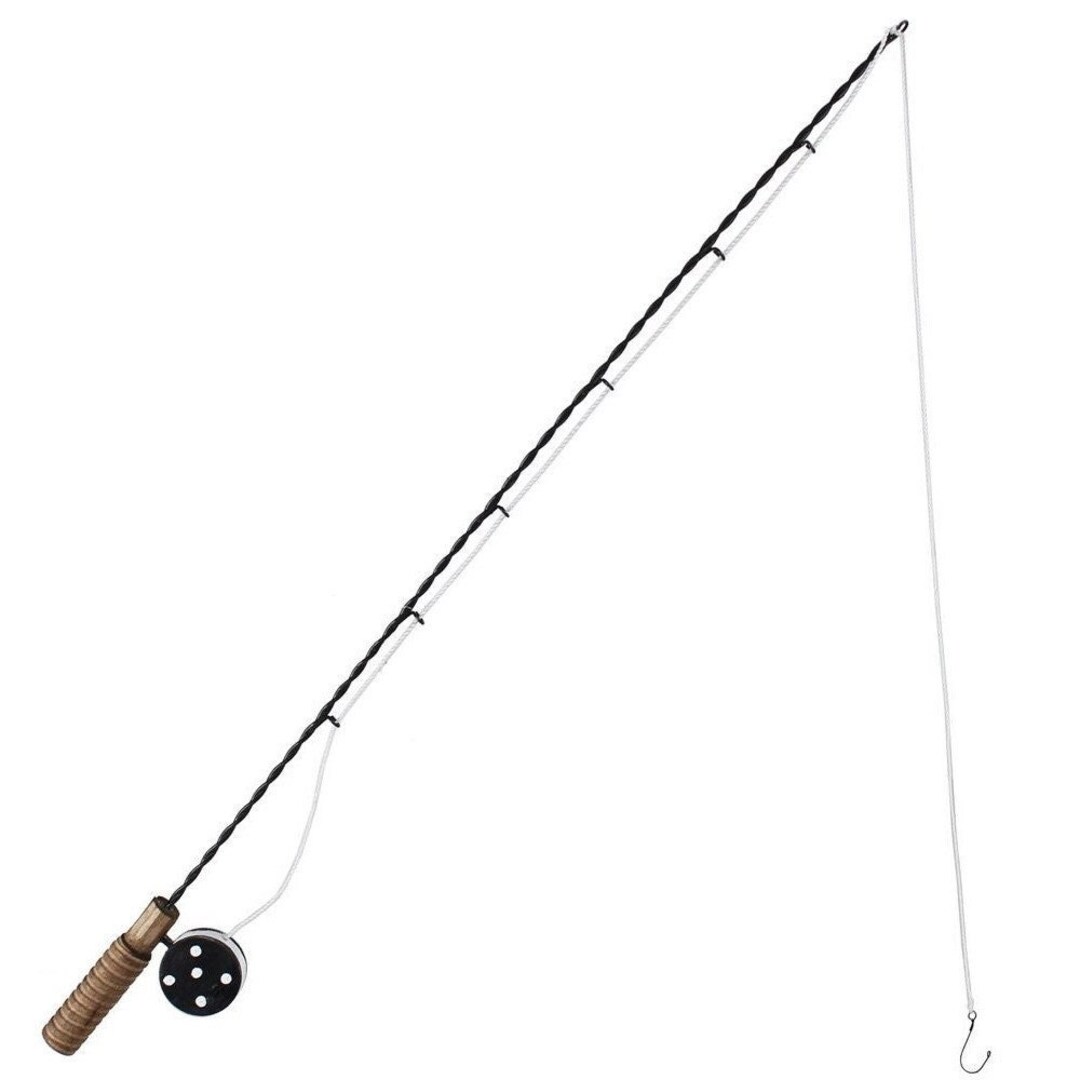 Miniature Replica Fishing Pole, Mini Fly Fishing Pole, Summer Wreath
