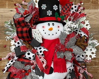 5 Piece Snowman Kit For Wreath , 10