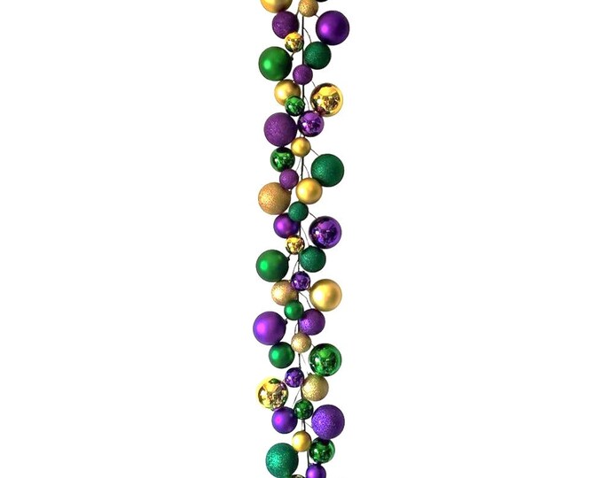 mardi gras garland walmart