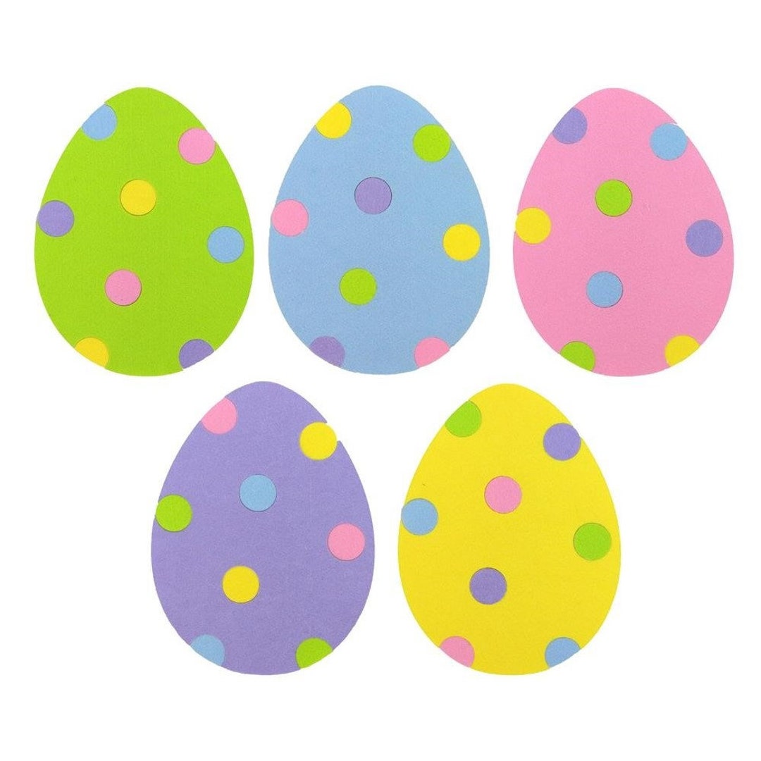 Felt Easter Egg Ornament 12.5, Foam Egg Wreath Attachment, Polka Dot