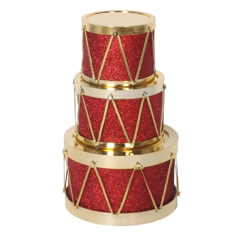 Christmas Toy Soldier Drum Set Red/red Christmas Drum Set Etsy