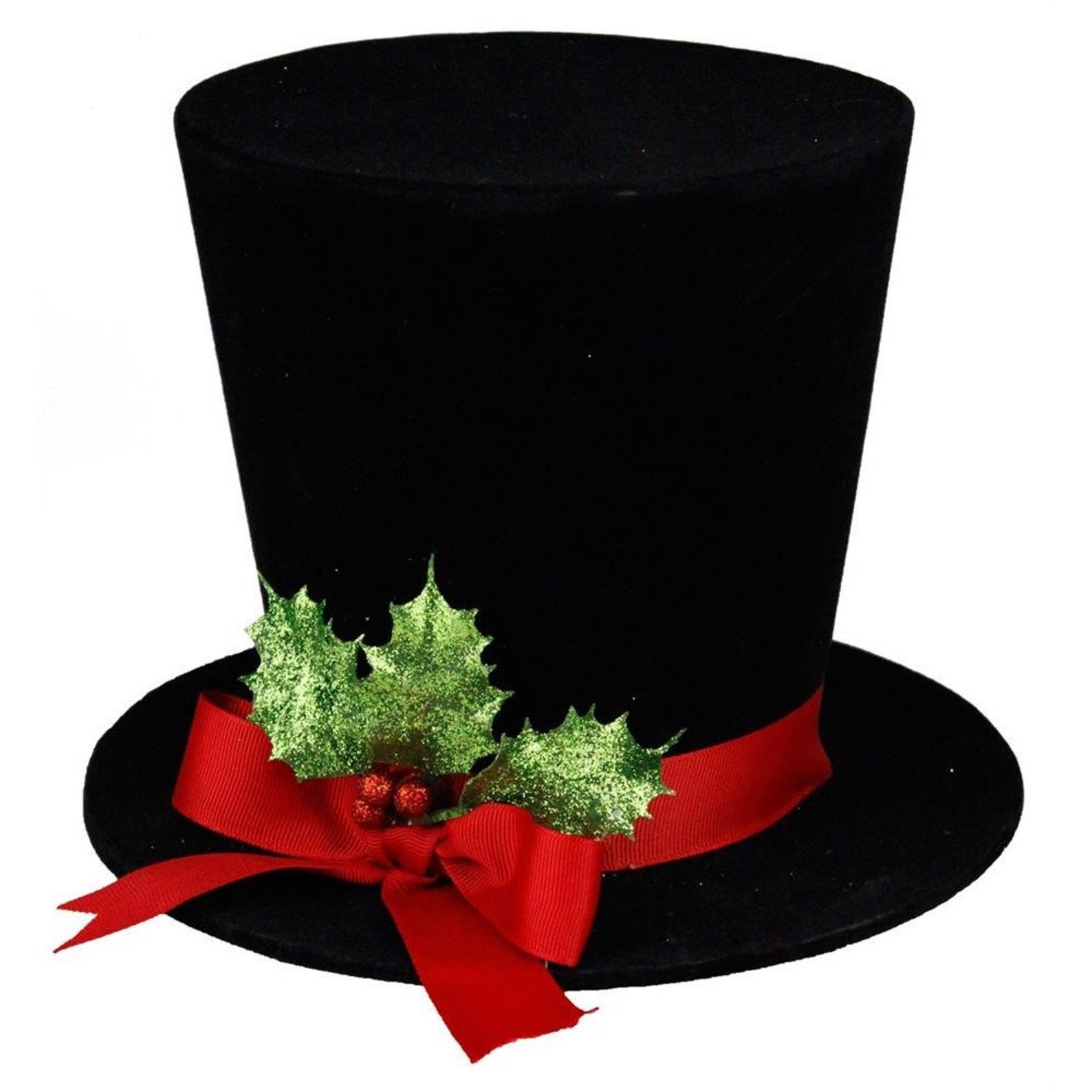 Snowman Velvet Top Hat 8.25 Diameter Christmas Wreath Etsy