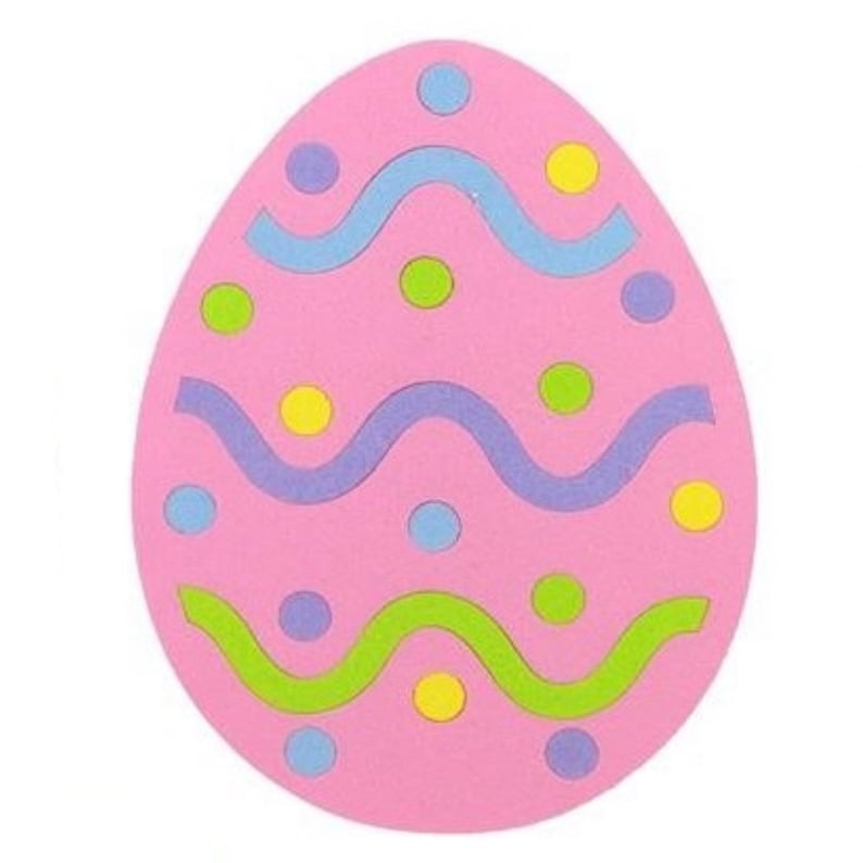 Felt Easter Egg Ornament 12.5 Foam Egg Wreath Etsy