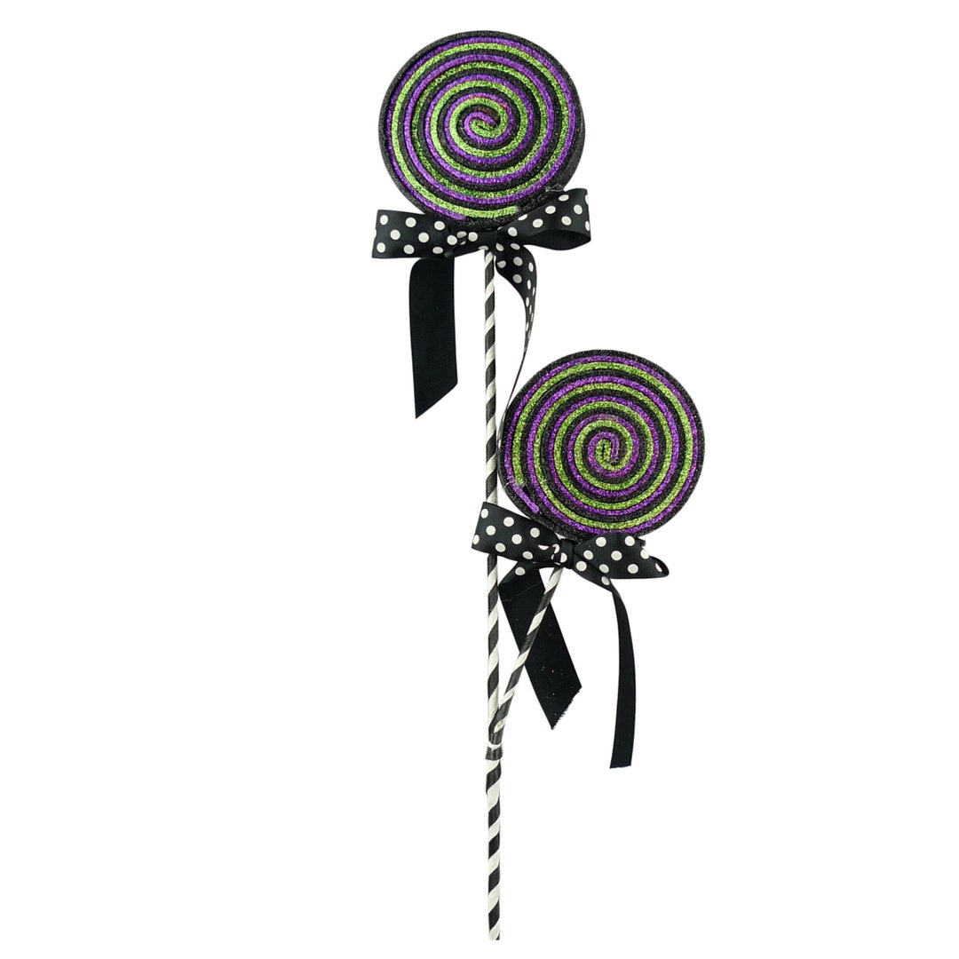 Glitter Lollipop Bow Spray 27 Halloween Wreath Etsy