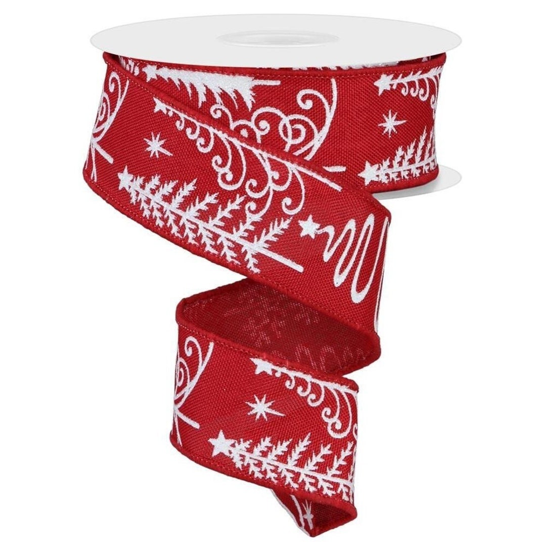 Christmas Ribbon, Christmas Multi Trees Ribbon, 1.5 Width Christmas